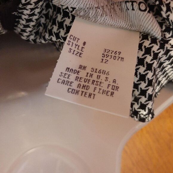 Molly Malloy Vintage 80s Houndstooth Fringe Dress - Picture 5 of 6